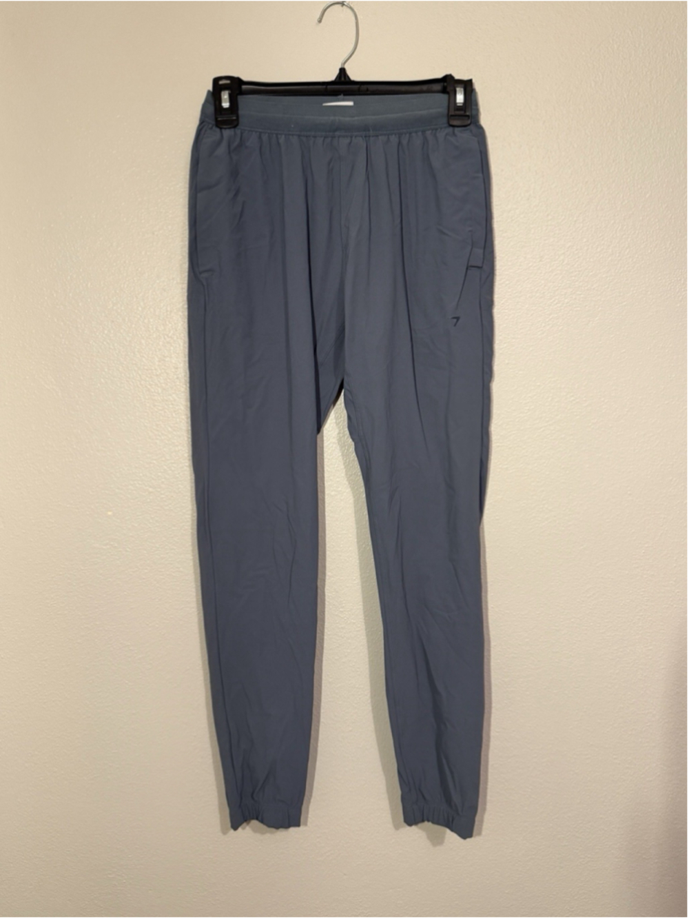 Gymshark Arrival Woven Joggers Mens XSmall Blue Gym Athletic Athleisure Pants